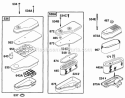 Air Cleaner Grp Diagram and Parts List for 256702-0100-01  Briggs and Stratton Engine